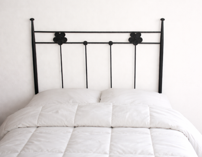 593-FLOR  Cabezal de 90cms. negro 